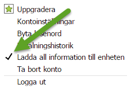 Ladda ner allt till enheten